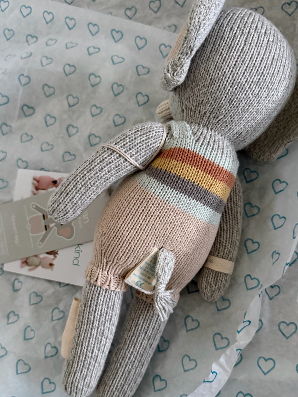 Cuddle + Kind Evan Knit Elephant Plush - Picture 5 of 5